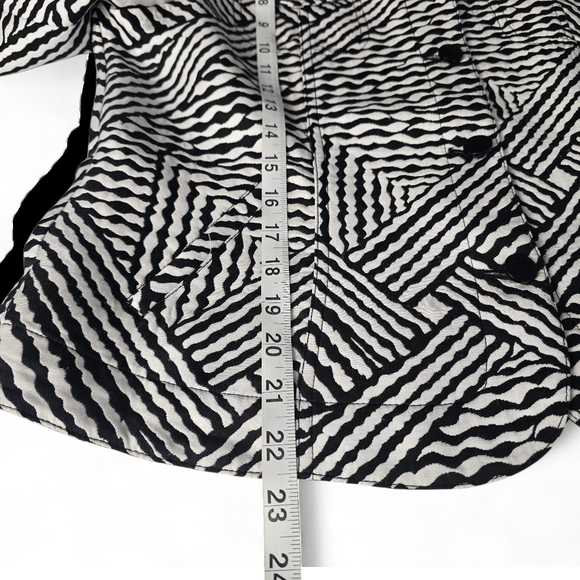 Ruby Rd Geometric Print Button Up Jacket Size 12 - Picture 6 of 8